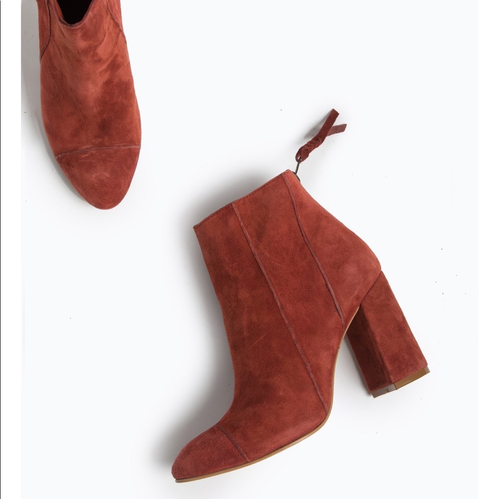 ABLE Perez Bootie in Cherry Red